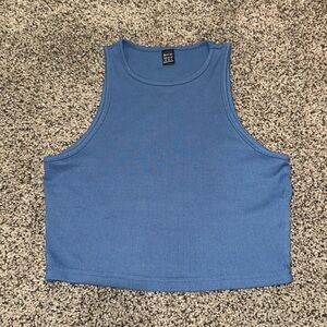 Blue Crop Top